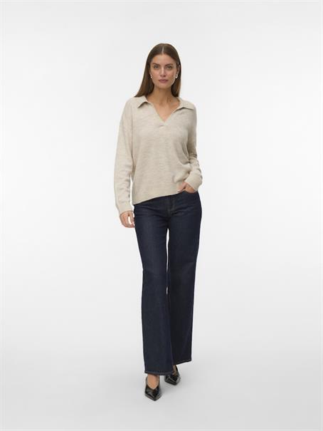 VMLEFILE LS POLONECK PULLOVER birch