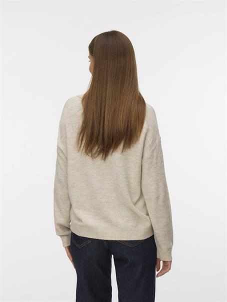 VMLEFILE LS POLONECK PULLOVER birch