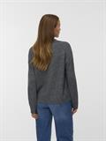 VMLEFILE LS POLONECK PULLOVER medium grey melange