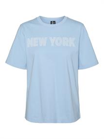 VMLILIAN DEMI SS TOP BOX JRS GA airy blue