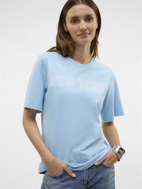 VMLILIAN DEMI SS TOP BOX JRS GA airy blue