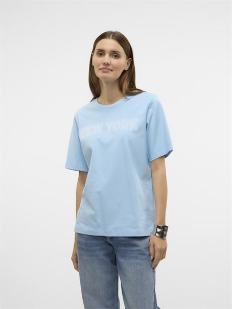 VMLILIAN DEMI SS TOP BOX JRS GA airy blue