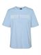 VMLILIAN DEMI SS TOP BOX JRS GA airy blue