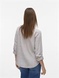 VMLINN LS V-NECK SHIRT WVN NOOS moon rock