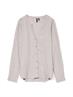 VMLINN LS V-NECK SHIRT WVN NOOS moon rock