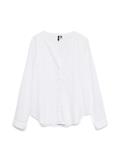 VMLINN LS V-NECK SHIRT WVN NOOS snow white