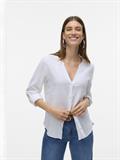 VMLINN LS V-NECK SHIRT WVN NOOS snow white