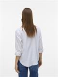VMLINN LS V-NECK SHIRT WVN NOOS snow white