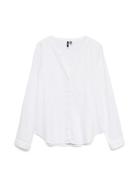 VMLINN LS V-NECK SHIRT WVN NOOS snow white