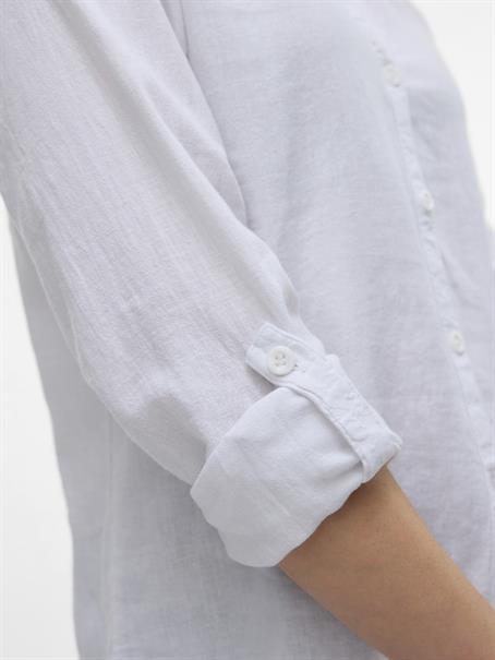 VMLINN LS V-NECK SHIRT WVN NOOS snow white