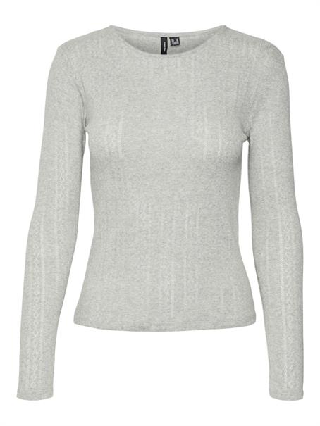 VMLISA POINTELLE LS TOP JRS NOOS light grey melange