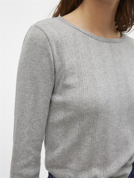 VMLISA POINTELLE LS TOP JRS NOOS light grey melange