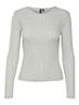 VMLISA POINTELLE LS TOP JRS NOOS light grey melange