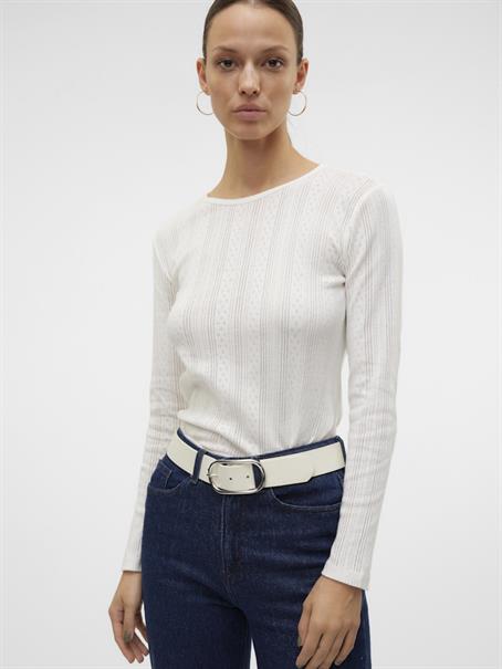 VMLISA POINTELLE LS TOP JRS NOOS snow white