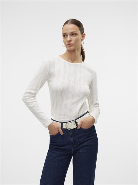 VMLISA POINTELLE LS TOP JRS NOOS snow white