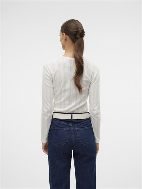 VMLISA POINTELLE LS TOP JRS NOOS snow white