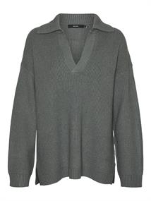 VMLUNA LS V-NECK LONG PULLOVER GA BOO balsam green