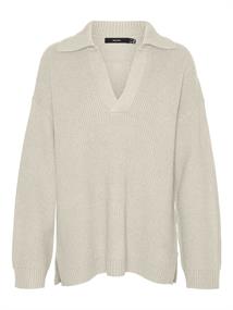 VMLUNA LS V-NECK LONG PULLOVER GA BOO birch