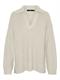 VMLUNA LS V-NECK LONG PULLOVER GA BOO birch