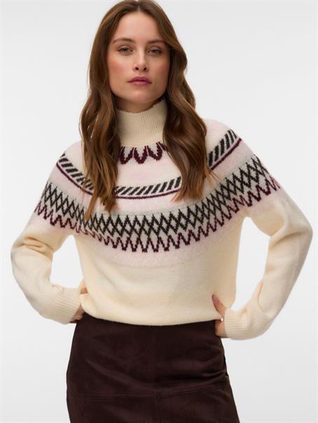 VMMAPLE LS HIGHNECK PULLOVER BF birch