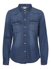 VMMARIA LS DNM SLIM SHIRT MIX NOOS medium blue denim
