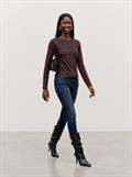 VMMATHILDE LS O-NECK TOP JRS chocolate torte
