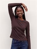 VMMATHILDE LS O-NECK TOP JRS chocolate torte