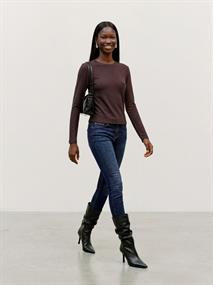 VMMATHILDE LS O-NECK TOP JRS chocolate torte