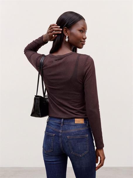 VMMATHILDE LS O-NECK TOP JRS chocolate torte