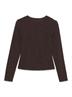 VMMATHILDE LS O-NECK TOP JRS chocolate torte