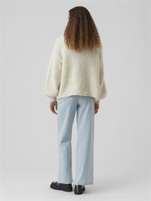 VMMAYBE LS OPEN CARDIGAN NOOS birch