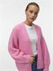 VMMAYBE LS OPEN CARDIGAN NOOS pink cosmos