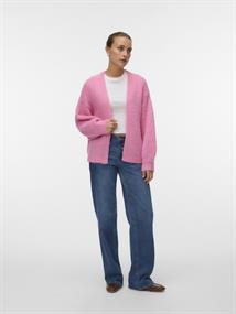 VMMAYBE LS OPEN CARDIGAN NOOS pink cosmos