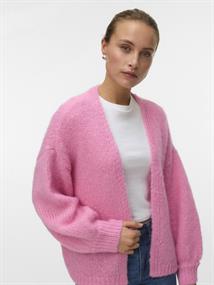 VMMAYBE LS OPEN CARDIGAN NOOS pink cosmos