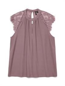 VMMILLA SL LACE TEE GA NOOS nostalgia rose