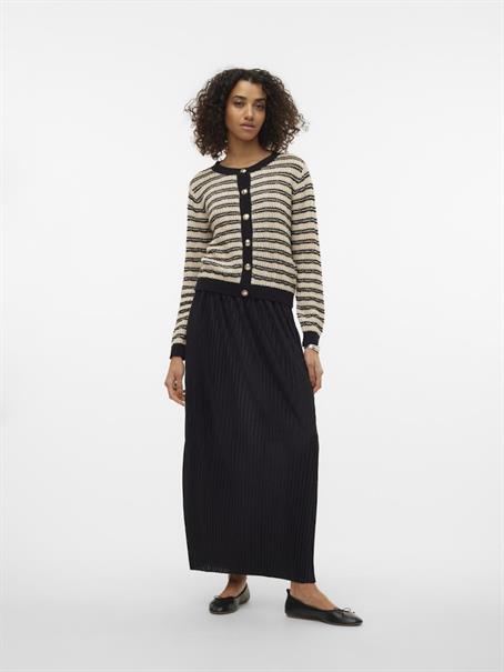 VMMILLE PLISSE MAXI SKIRT GA JRS black