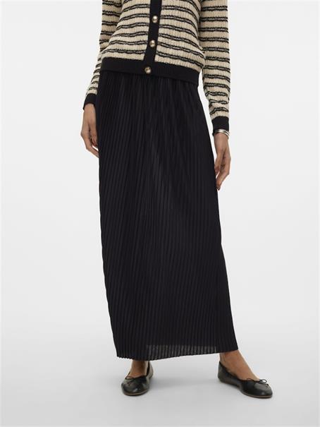 VMMILLE PLISSE MAXI SKIRT GA JRS black