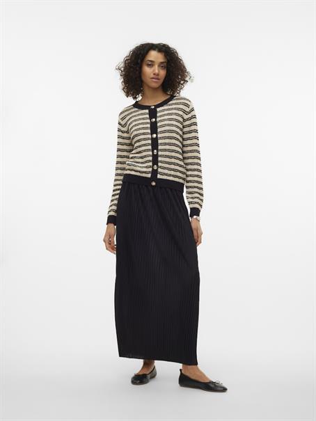 VMMILLE PLISSE MAXI SKIRT GA JRS black