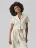 VMMINASAJA SS CROPPED SHIRT oatmeal