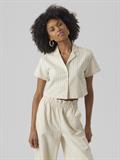 VMMINASAJA SS CROPPED SHIRT oatmeal