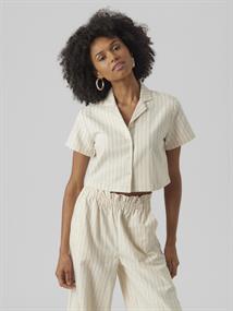 VMMINASAJA SS CROPPED SHIRT oatmeal