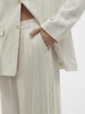 VMMINDY MW WIDE PINSTRIPE LINEN PANT oatmeal