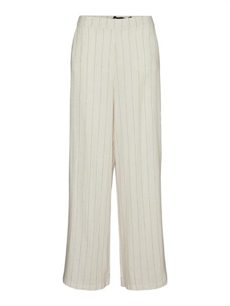 VMMINDY MW WIDE PINSTRIPE LINEN PANT oatmeal