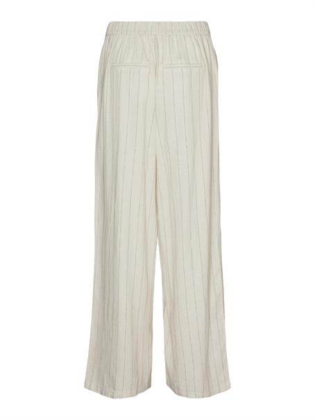 VMMINDY MW WIDE PINSTRIPE LINEN PANT oatmeal
