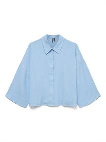 VMNATALI CROP SHIRT WVN GA NOOS airy blue