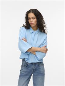 VMNATALI CROP SHIRT WVN GA NOOS airy blue