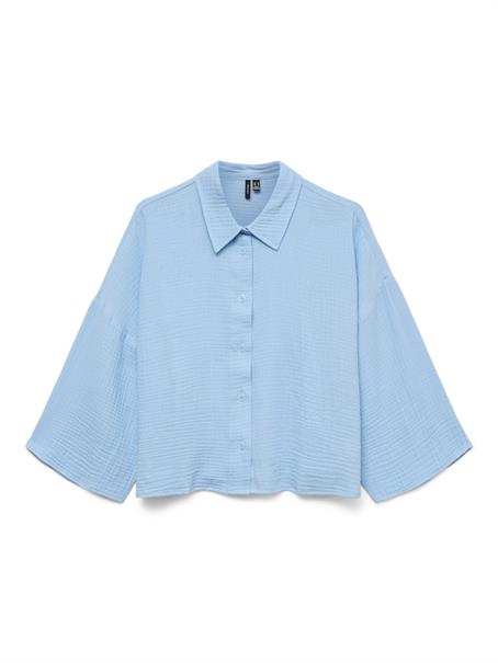VMNATALI CROP SHIRT WVN GA NOOS airy blue