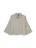 VMNATALI CROP SHIRT WVN GA NOOS silver lining