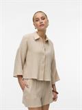 VMNATALI CROP SHIRT WVN GA NOOS silver lining