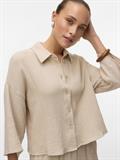 VMNATALI CROP SHIRT WVN GA NOOS silver lining